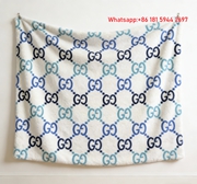 Blue Gradient GG Monogram Flannel Fleece Blanket – Wall Hanging Decor Gucci throw blanket IMG_2562